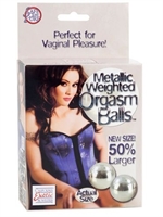 3. Boutique érotique, Weighted Orgasm Balls-Metallic