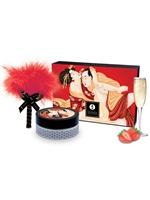 3. Boutique érotique, Poudre à massage - Vin pétillant aux fraises par Shunga