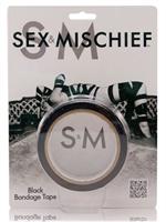 2. Boutique érotique, Roulette de Ruban Adhésif Noir de Sex & Mischief