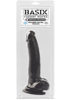 3. Boutique érotique, Dildo noir  9'' large avec testicules de Basix Rubber Works