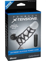 2. Boutique érotique, Extreme Silicone Power Cage - Noir