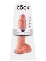 6. Boutique érotique, Dildo King Cock - 10" avec Testicules