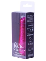 3. Boutique érotique, Bullet Texturé Rain - Fuchsia