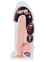 2. Boutique érotique, Vibrateur Fuktion Cups 9" Beige avec Scrotum