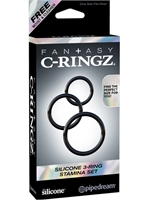 2. Boutique érotique, Ensemble 3 anneaux Stamina Silicone par C-Ringz