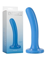 2. Boutique érotique, Dildo The Slim Bleu par Platinum