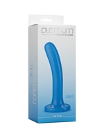 4. Boutique érotique, Dildo The Slim Bleu par Platinum