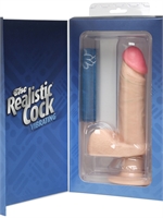 3. Boutique érotique, A Vibrating Realistic Cock - 6 pouces Beige