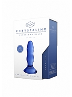 4. Boutique érotique, Plug Anal Pleaser Bleu de Chrystalino