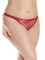 3. Boutique érotique, Culotte en dentelle froncée Merlot par Coquette