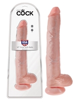 5. Boutique érotique, Dildo 14''avec testicules par King Cock