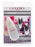 4. Boutique érotique, Duo d'oeufs vibrants Pocket Exotics par California Exotic