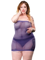 2. Boutique érotique, Robe Tube en filet taille plus par Beverly Hills Naughty Girl