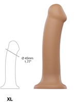 4. Boutique érotique, Dildo Semi-Réaliste Pliable Taille XL Caramel par Strap-on-Me