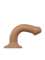 2. Boutique érotique, Dildo Semi-Réaliste Pliable Taille Medium Caramel par Strap-on-Me