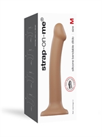 5. Boutique érotique, Dildo Semi-Réaliste Pliable Taille Medium Caramel par Strap-on-Me