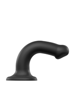 2. Boutique érotique, Dildo Semi-Réaliste Pliable Taille Medium Noir par Strap-on-Me