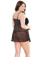 2. Boutique érotique, Nuisette babydoll à froufrous de Coquette