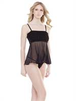 3. Boutique érotique, Nuisette babydoll à froufrous de Coquette