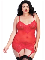 2. Boutique érotique, Nuisette porte-jarretière Ruby par Dreamgirl