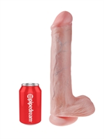 3. Boutique érotique, Dildo King Cock 13" avec testicules par Pipedream