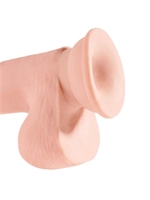 4. Boutique érotique, King Cock Plus - Dildo à triple densité avec testicules (7.5 po)