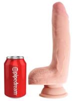 5. Boutique érotique, King Cock Plus - Dildo à triple densité avec testicules (9 po)