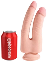 5. Boutique érotique, King Cock Plus - Dildo à triple densité et double pénétration (9.5 po)