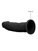 3. Boutique érotique, Dildo en silicone sans testicules de 22.8 cm Noir par Shots