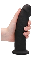 5. Boutique érotique, Dildo en silicone sans testicules de 22.8 cm Noir par Shots