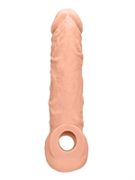 2. Boutique érotique, Manchon à pénis 8" couleur peau par RealRock