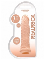 6. Boutique érotique, Manchon à pénis 6" couleur beige par RealRock