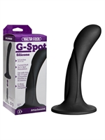 2. Boutique érotique, Dildo G-Spot noir en silicone de Vac-U-Lock