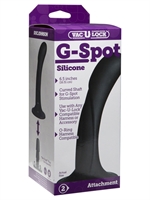 3. Boutique érotique, Dildo G-Spot noir en silicone de Vac-U-Lock
