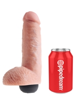 5. Boutique érotique, King Cock "8" Dildo éjaculant avec Testicules