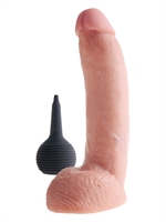 2. Boutique érotique, King Cock 9" Pénis Éjaculateur avec Testicules