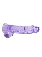 3. Boutique érotique, Dildo Realrock Crystal Clear Mauve 9 pouces par Realrock