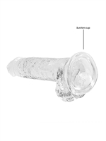 2. Boutique érotique, Dildo Realrock Crystal Clear Transparent 7 pouces par Realrock