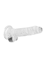 3. Boutique érotique, Dildo Realrock Crystal Clear Transparent 7 pouces par Realrock