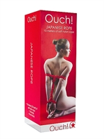 5. Boutique érotique, Corde Japonaise Rouge de 10 mètres par Ouch!