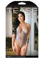 3. Boutique érotique, Teddy Transparent Brodé Vanessa par TEASE Fantasy Lingerie