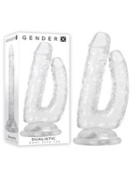 5. Boutique érotique, Dildo Double avec Ventouse Dualistic Gender X