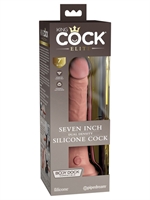 5. Boutique érotique, Dildo King Cock Elite Dual Density 7" Beige Pâle par King Cock