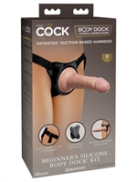 6. Boutique érotique, Ensemble Harnais Universel Elite Beginners Body Dock et Dildo 6" par King Cock