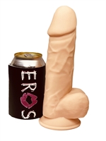 5. Boutique érotique, Dildo en silicone avec testicules Beige de 8.5 pouces par Shots