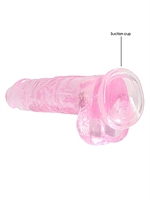 2. Boutique érotique, Dildo Realrock Crystal Clear Rose 8 pouces par Realrock