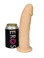 4. Boutique érotique, Dildo en silicone sans testicules de 22.8 cm Beige par Shots