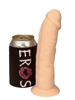 4. Boutique érotique, Dildo en silicone sans testicules de 19.2 cm Beige par Shots