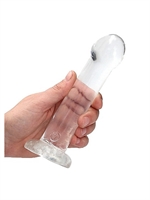 3. Boutique érotique, Dildo Crystal Clear Non-Réaliste Transparent 7 Pouces par RealRock