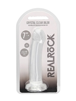 5. Boutique érotique, Dildo Crystal Clear Non-Réaliste Transparent 7 Pouces par RealRock